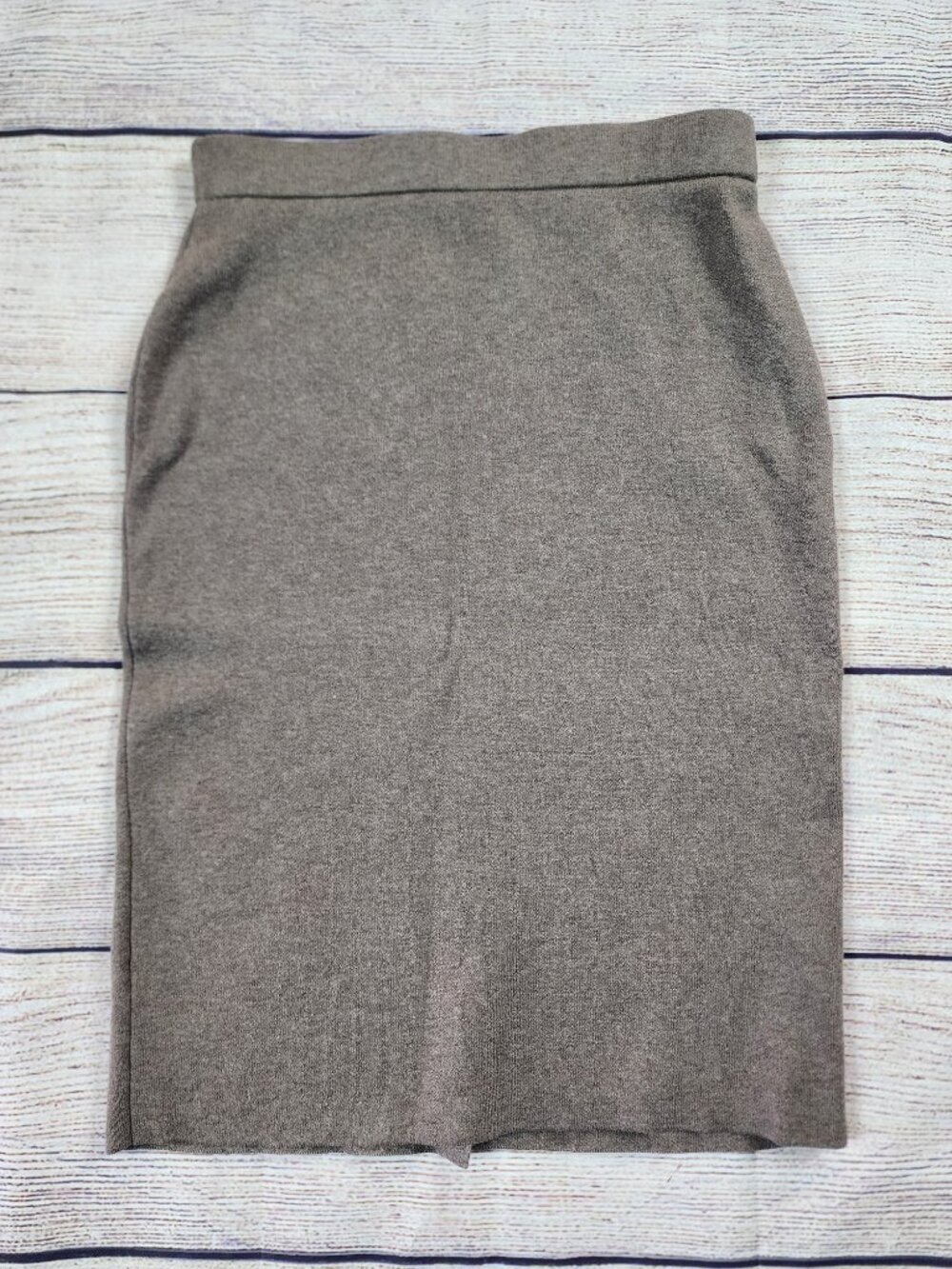 J. Jill Skirt Women's XS Brown Stretch Pencil Office Career Casual Cotton Knit